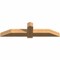 Ekena Millwork Eugene Smooth Timber Gable Bracket, Western Red Cedar, 60"W x 15"H x 5 1/2"D x 5 1/2"F, 6/12 Pitch GBW060X15X0606EUG00SWR - alternate 2